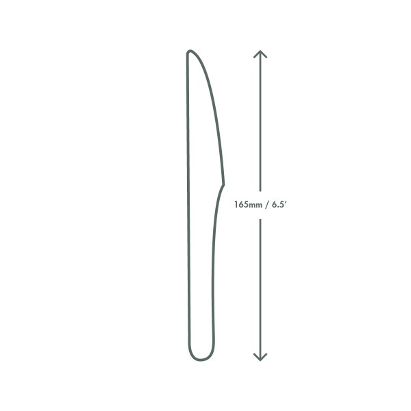 Biodegradable 6.5 Inch Wooden Knives - Image 3